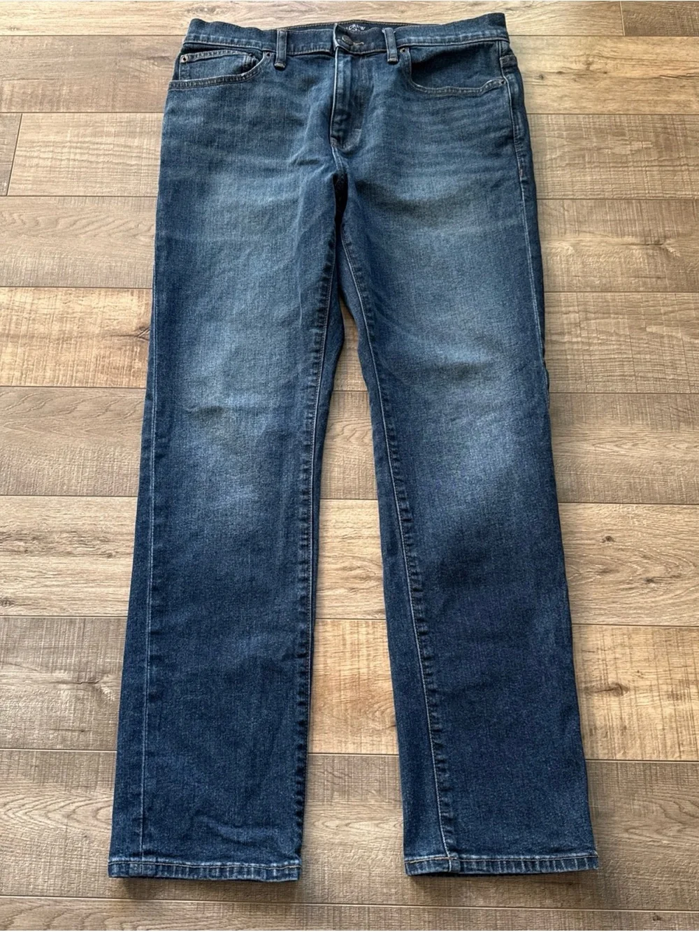 J Crew flex straight Men's Dark Blue Straight-Leg Jeans 30x30